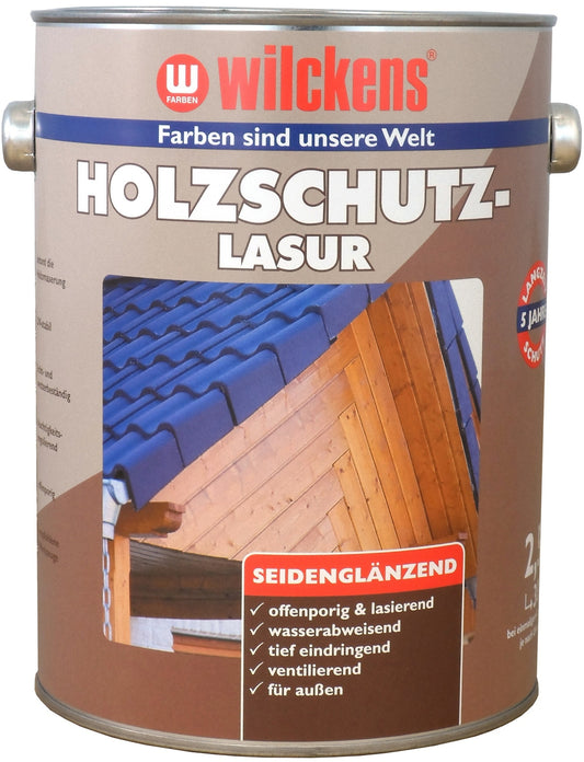 Wilckens 2,5l Holzschutzlasur Farblos Holzlasur Holzschutz außen Holz Lasur