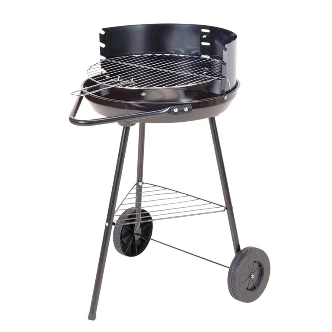 Metall Holzkohle Grill Rundgrill Grillwagen 70cm Standgrill Gartengrill Garten