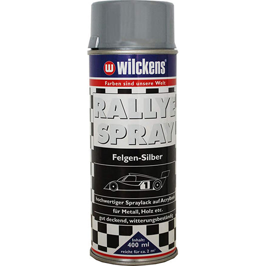 WILCKENS Spraydose Rallye Spray Felgensilber 400ml Felgenspray silber Sprühlack