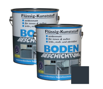 Flüssig Kunststoff 2x 5L Bodenbeschichtung 100m² Betonfarbe Beton Beschichtung