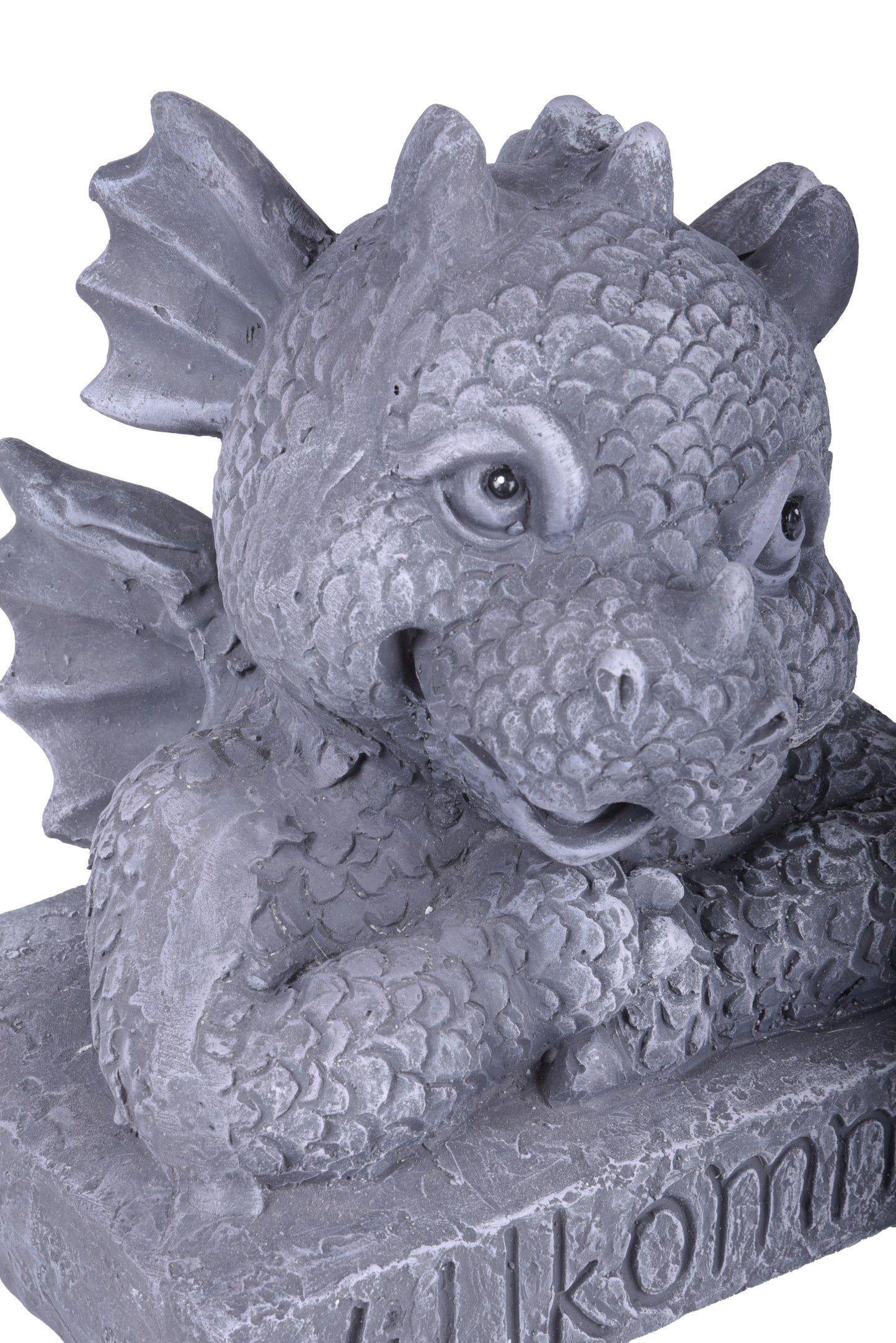 Gartenfigur Drache Figur Skulptur Gartendeko Garten Terrasse Deko Staue