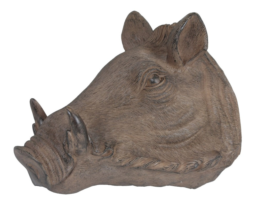 Wildschweinkopf Wanddekoration Antik-Braun Dekoration Polyresin Wildschwein