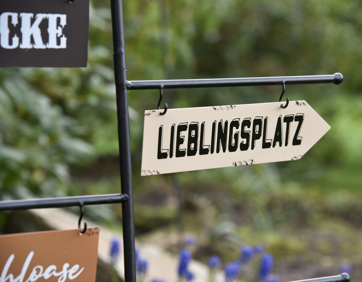 Wegweiser Paradies Gartendekoration Garten Stecker Deko Schild Hinweisschild