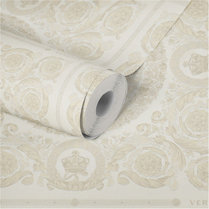 Versace Home Barocktapete Beige 370551 Luxus Vlies Designertapete Tapete Design