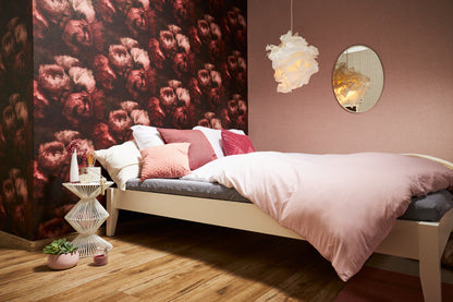 Livingwalls Uni Vinyl Tapete New Walls,Un Rosa Wandtapete Unitapete