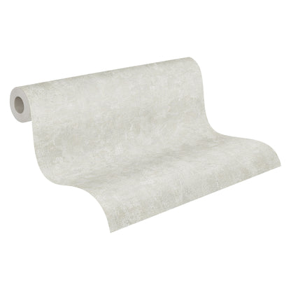 A.S. Création Tapete Natural Living 386393 Grau Satin Unitapete Wandtapete Vlies