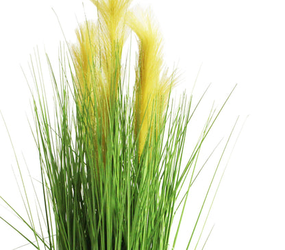 Pampas Gras 95cm Deko Pflanze Ziergras Kunstpflanze Schilf Kunst Ziergras Gras