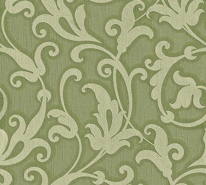 A.S. Création Barocktapete Barock Grün 954904 Tapete Tessuto Wandtapete Design