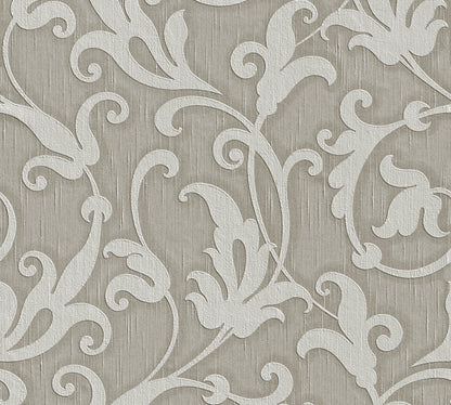 A.S. Création Barocktapete Barock Grau 954906 Tapete Tessuto Wandtapete Design