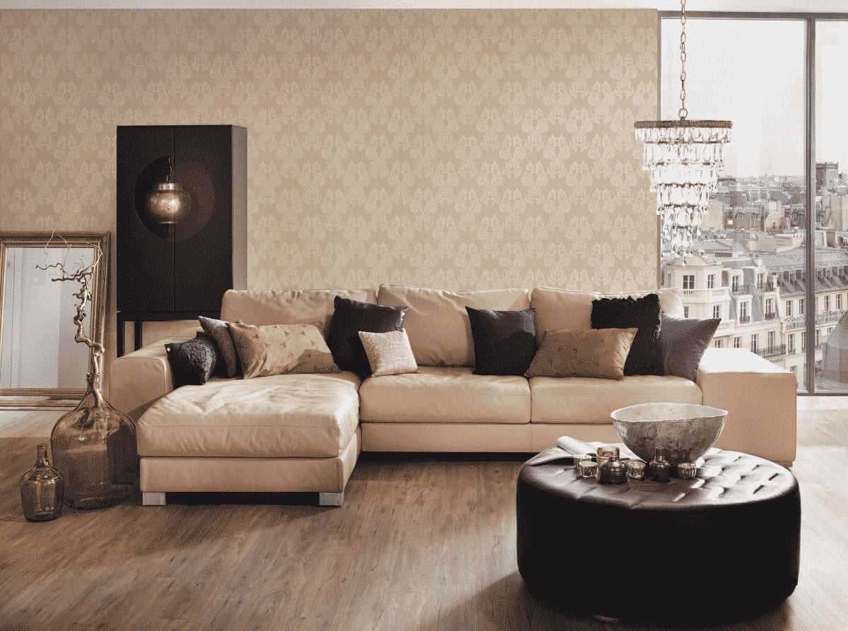 A.S. Création Barocktapete Barock Beige 956302 Tapete Tessuto Wandtapete Design