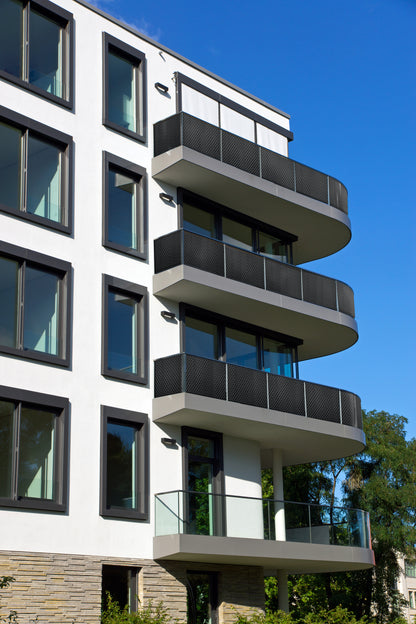 Polyrattan PVC Sichtschutz Matte 300x90 Balkon Zaun Windschutz anthrazit