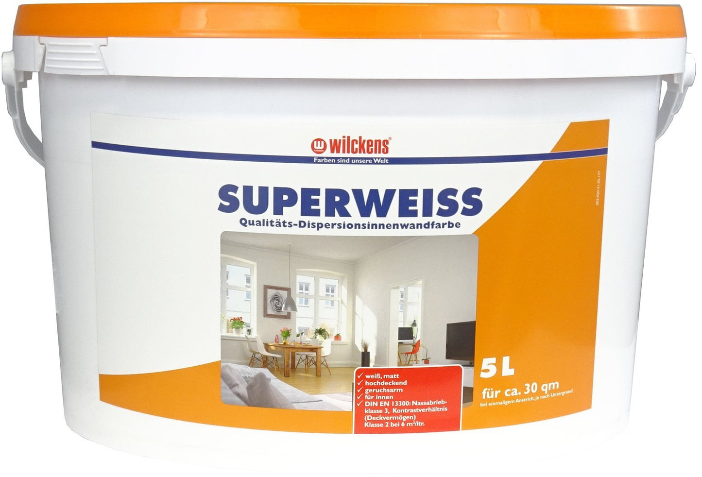 Wilckens 5l Superweiss Weiß Wandfarbe Innenfarbe hochdeckend Wohnraumfarbe