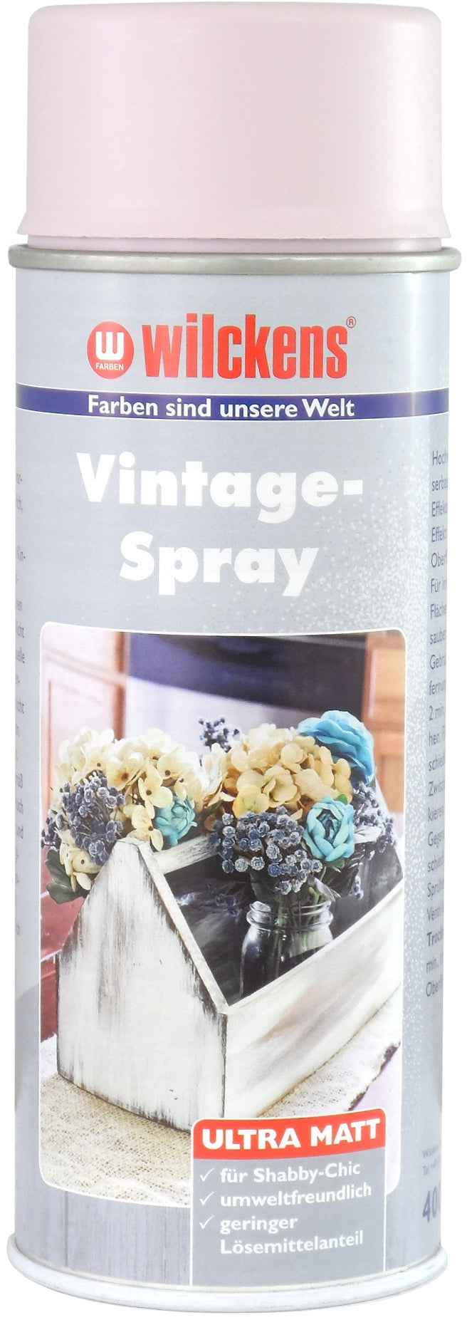 Wilckens Vintage Spray 400ml Shabby Chic Retro Kreidefarbe Effekt Matt Spaydose