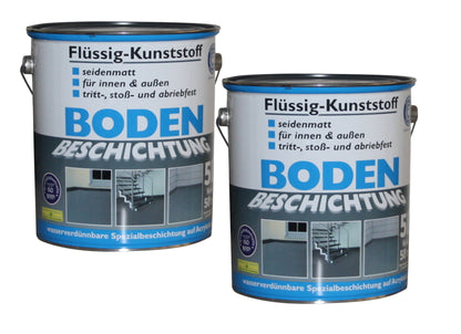 Flüssig Kunststoff 2x 5L Bodenbeschichtung 100m² Betonfarbe Beton Beschichtung