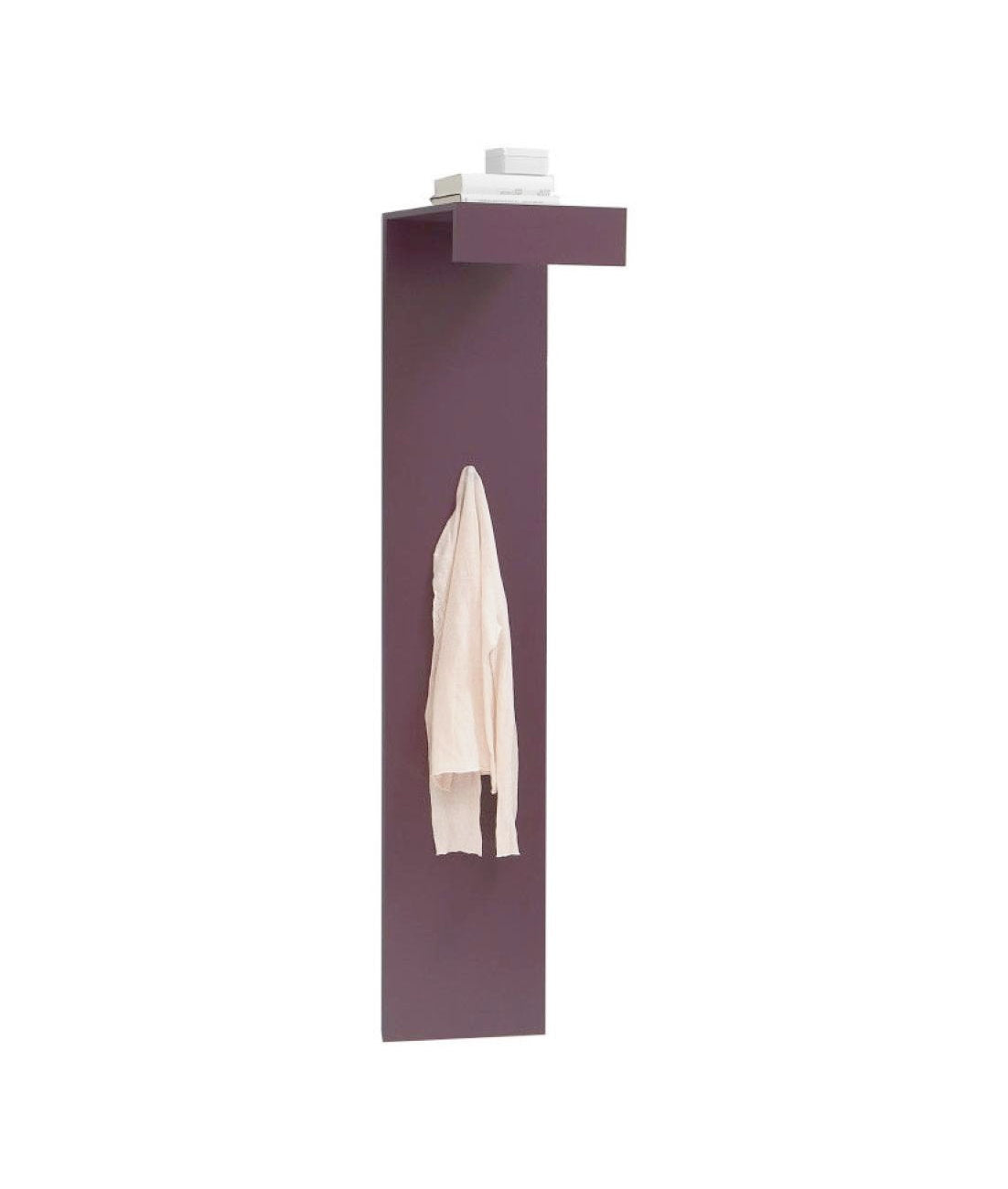 Garderobenpaneel Garderobe Wandgarderobe Flurgarderobe 185x40cm lila aubergine